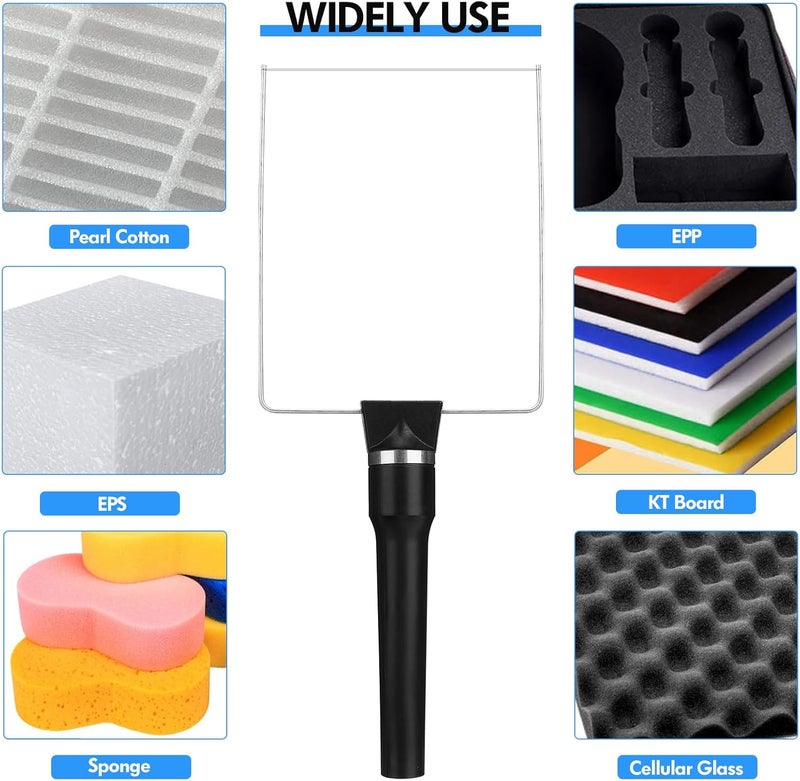 Jhua 3-in-1 Foam Cutter Hot Wire Knife Foam Cutter Tool Set Styrofoam Cutter Foam Board Cutter Electric Styrofoam Cutting Tool with 3 Cutting Machine Pen for Styrofoam Foam Cutting Arts Handcraft DIY - Image 3